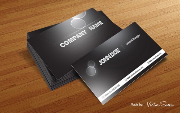Download Glossy Dark Business Card Mockup PSD - WeLoveSoLo