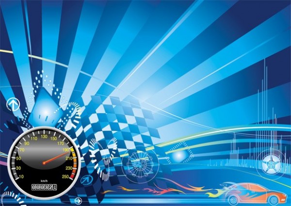 Car Racing Abstract Vector Background - WeLoveSoLo