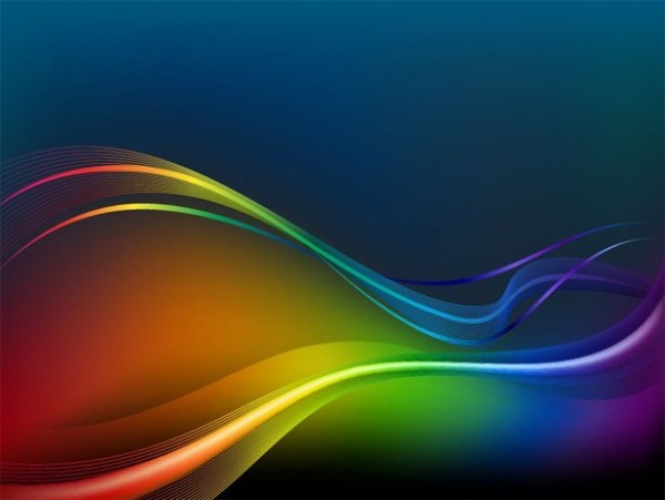 Deep Color Waves Abstract Vector Background - WeLoveSoLo