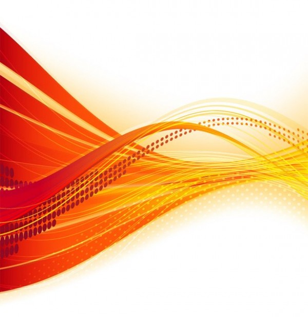 Orange Fire Flow Abstract Vector Background - WeLoveSoLo