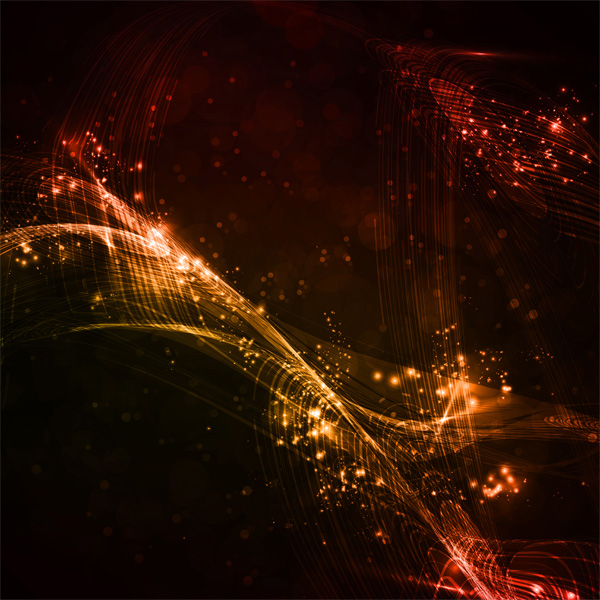 Orange Space Glow Abstract Background - WeLoveSoLo