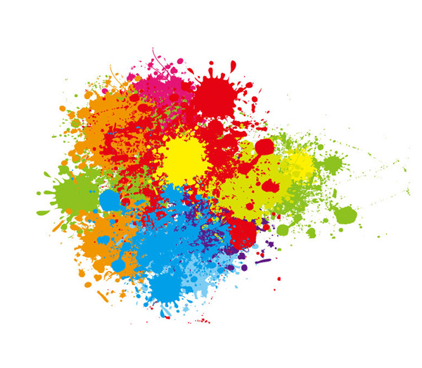 Download Colorful Paint Splatter Vector Art 9136 - WeLoveSoLo