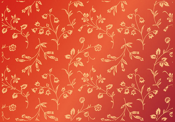 vector pattern orange free download free flowers floral delicate background 