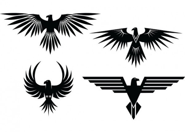wings web vector unique ui elements tattoo symbol stylish spread wings shapes set quality original new interface illustrator high quality hi-res HD graphic fresh free download free EPS elements eagle tattoo eagle download detailed design creative bird AI 