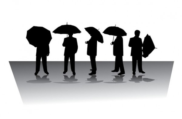 woman web vector unique umbrella ui elements stylish silhouette rain quality people with umbrellas people original new man interface illustrator high quality hi-res HD graphic fresh free download free elements download detailed design creative businessman 