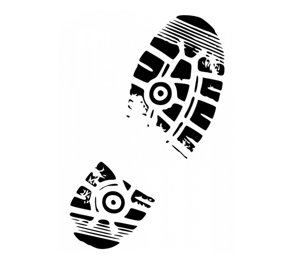 Shoe Print Silhouette Vector Image - WeLoveSoLo