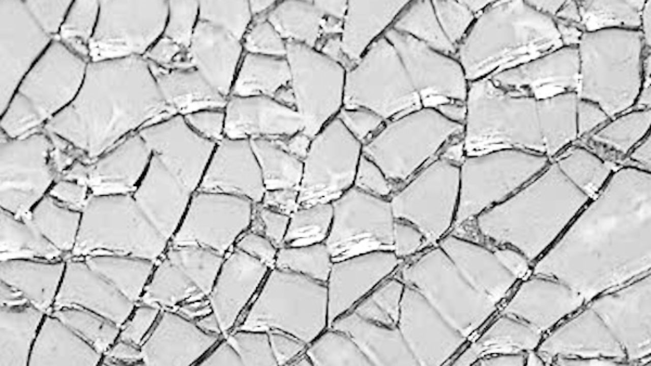 cracked glass overlay