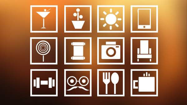 ui elements sun square restaurant lifestyle icons gym free download free flat download device coffee cocktail camera 