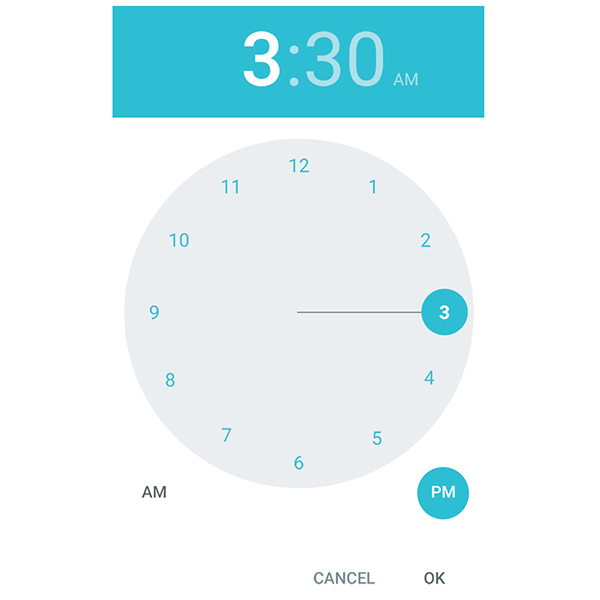 time picker time picker lollipop android 