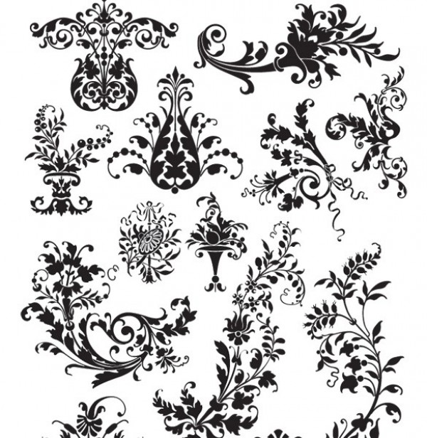 Ornate Scroll Decorative Vector Ornaments - WeLoveSoLo