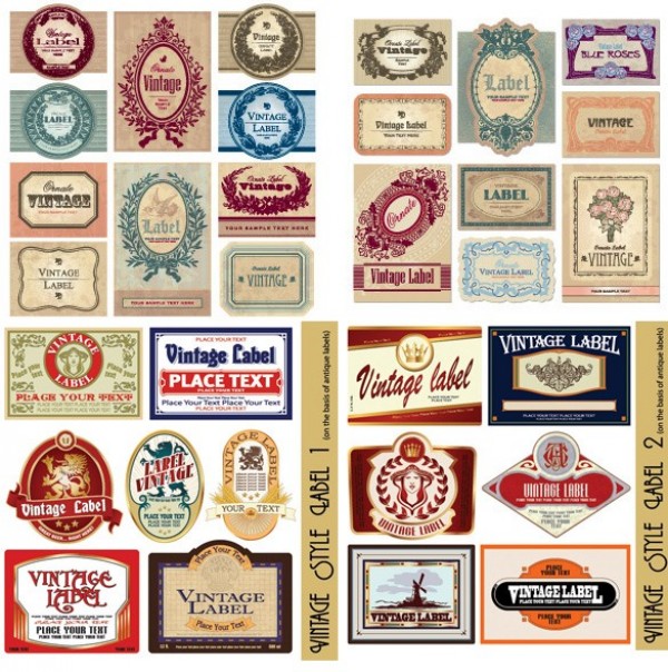 web vintage vector unique ui elements stylish retro quality original new labels label interface illustrator high quality hi-res HD graphic fresh free download free elements download detailed design creative 
