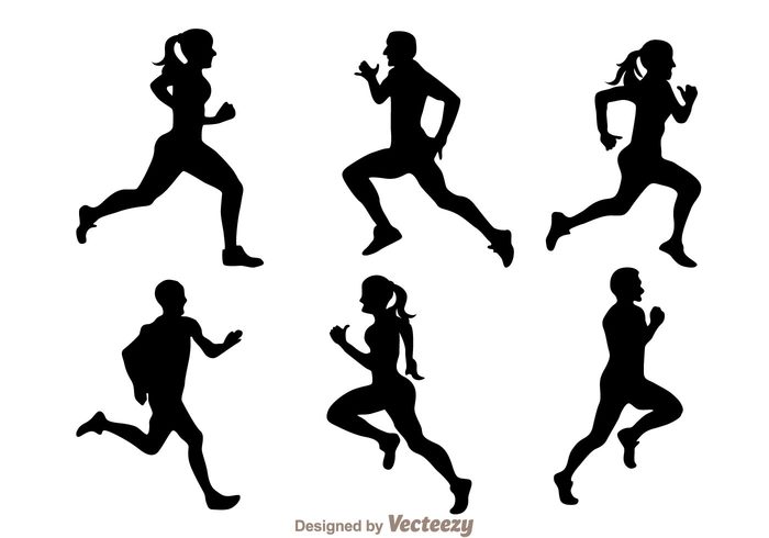 woman sport silhouette running silhouettes running silhouette running run people man male female black athlete activity 