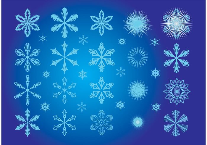xmas winter stylized snowflakes snow season ornaments objects isolated icon ice holiday greeting card frozen frost Flakes cold christmas 