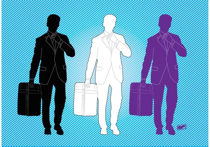 young work urban suitcase suit success silhouette shape profile professional pose people man male figure contour business briefcase active 