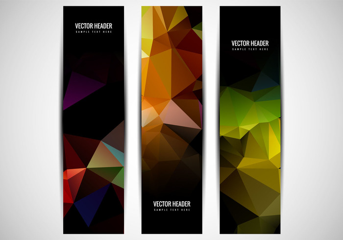 website web technology techno tech poster polygonal banner polygonal polygon header fondos decorative colorful card banner background abstract 
