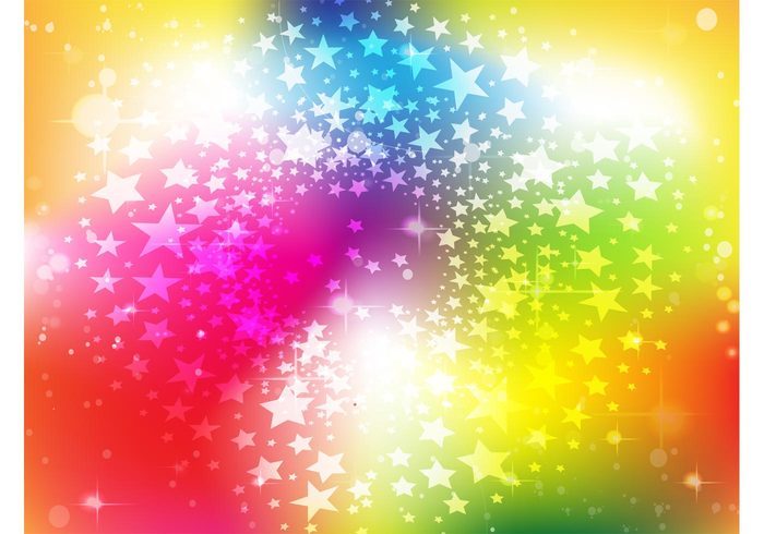 wave stars star burst sparkle shine rainbow multicolored motion light colorful vector colorful bright birthday 