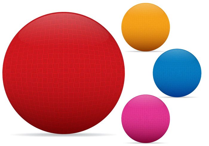 red bouncing ball dodgeball dog