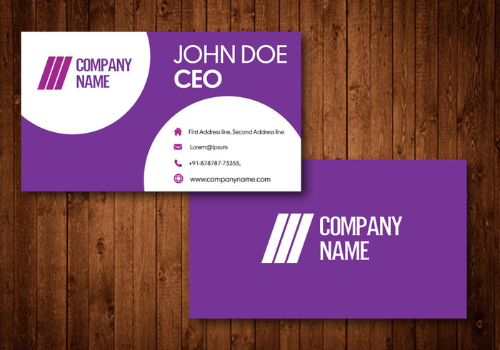 Creative Purple Business Cards - WeLoveSoLo