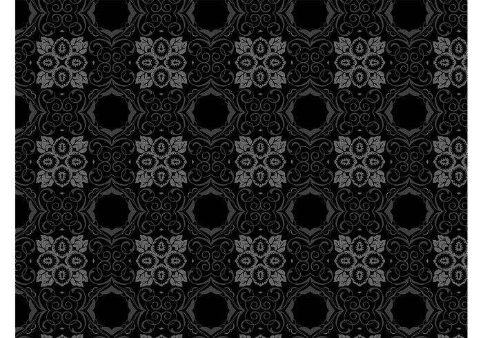 Black Floral Pattern 104883 - WeLoveSoLo