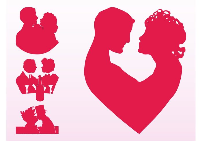 Couples In Love Silhouettes - WeLoveSoLo