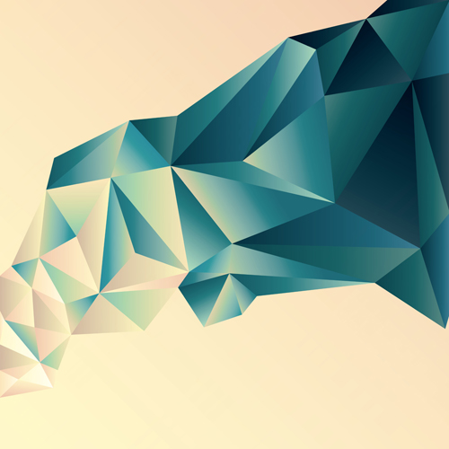 Download 3D geometric shape art background vectors set 04 - WeLoveSoLo