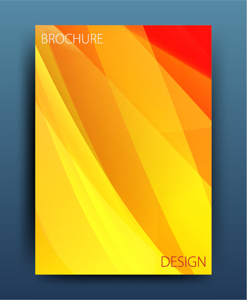 cover colored brochure abstract 