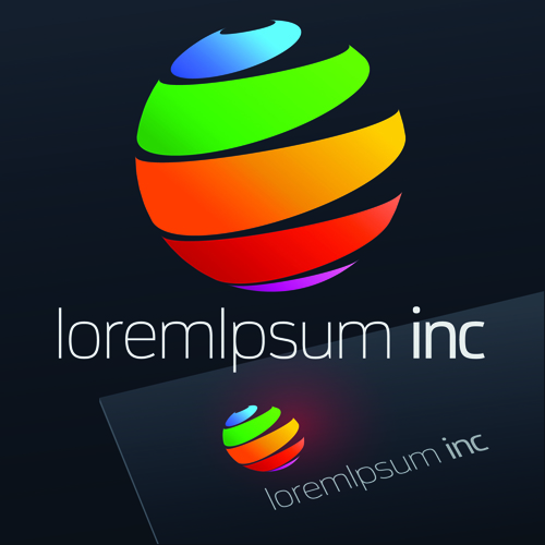 spherical logos business abstract 