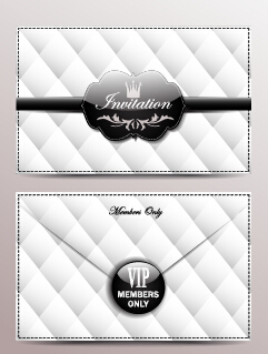 Luxury VIP cards set vector 04 