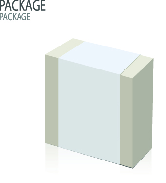 package modern illustration cardboard card boxes 