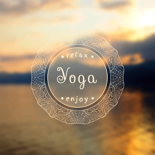 yoga creative blurred background 