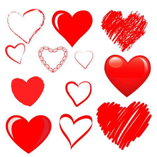 Download Hand drawn red heart 02 vector graphics - WeLoveSoLo