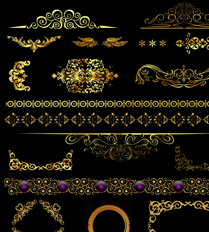 pattern vector pattern ornate Calligraphy font border 