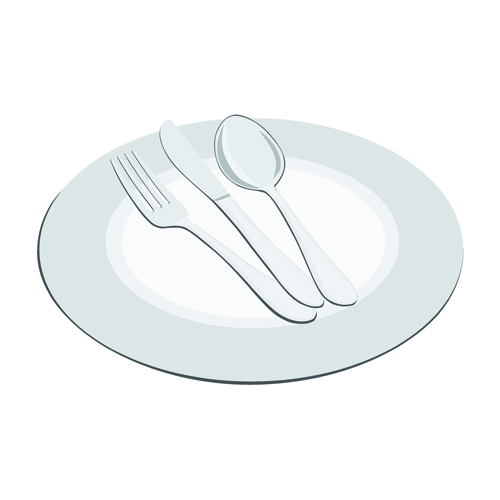 plate cutlery creative 
