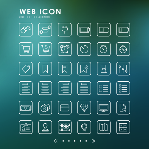 web outline icons Excellent 