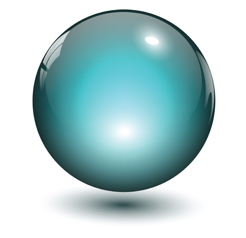 Shiny 3D Glass Sphere vector background 04 - WeLoveSoLo