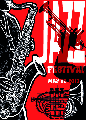 template vector template publicize poster Jazz 