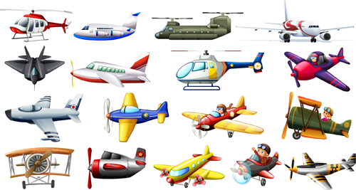 material cartoon aircraft 