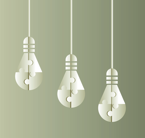lamp Idea creative business template business 