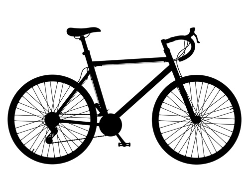 template sports realistic bicycle 