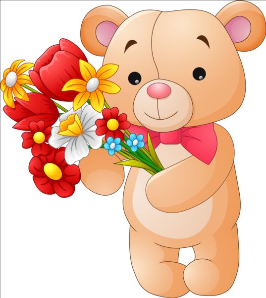 teddy flower bear 