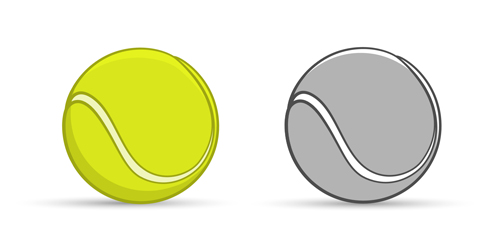tennis graphics ball 
