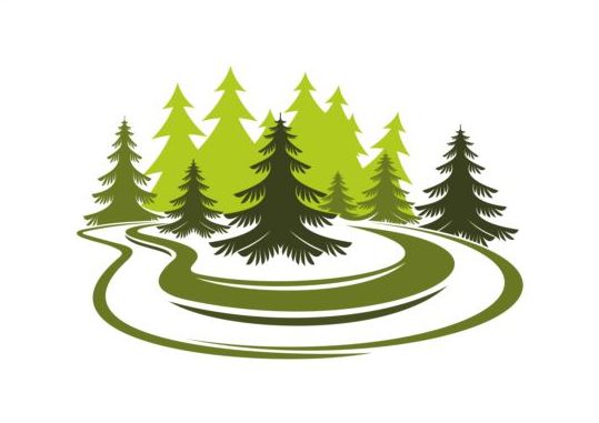 trees logo forest 