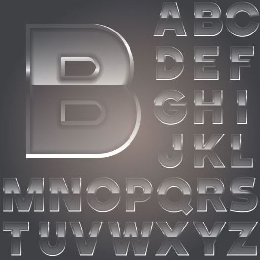Transparent Glass Alphabet Vectors Welovesolo